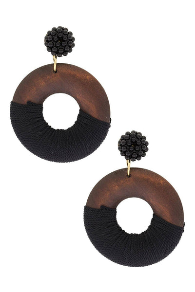 earrings - Saachi Hiro Circle Drop Earrings - Girl Intuitive - SAACHI -