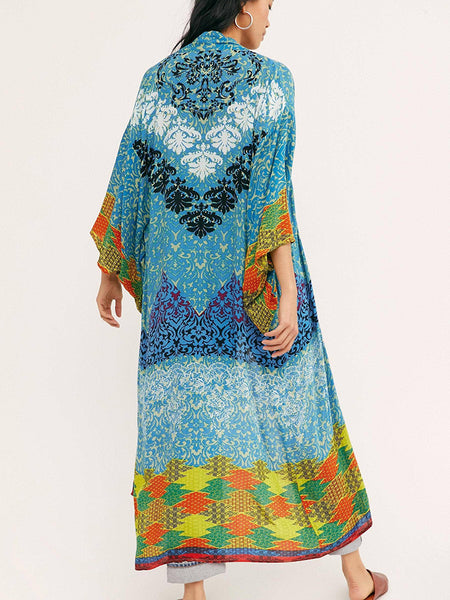 Kimono - SAACHI Seven Wonders Maxi Kimono - Girl Intuitive - SAACHI -