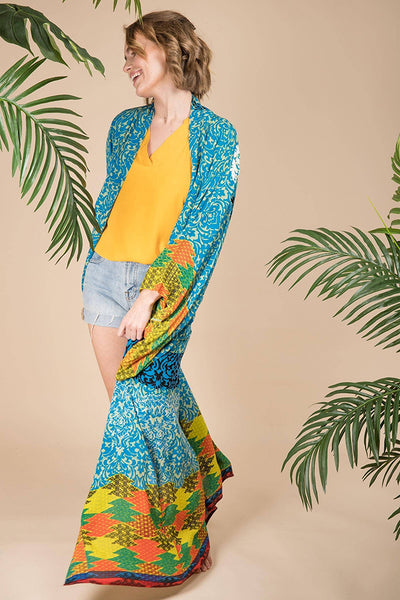 Kimono - SAACHI Seven Wonders Maxi Kimono - Girl Intuitive - SAACHI -