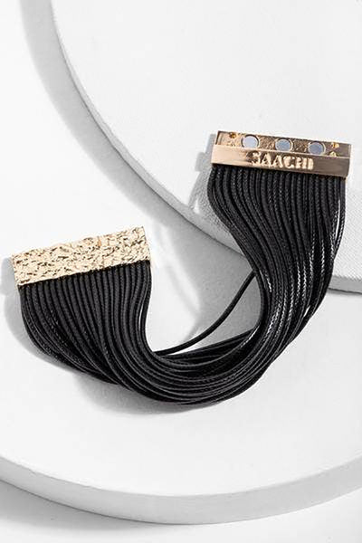 bracelet - SAACHI Simple Cord Leather Bracelet - Girl Intuitive - SAACHI -