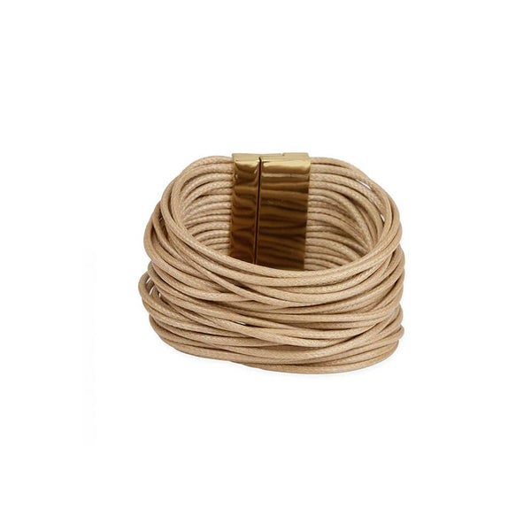 bracelet - SAACHI Simple Cord Leather Bracelet - Girl Intuitive - SAACHI -