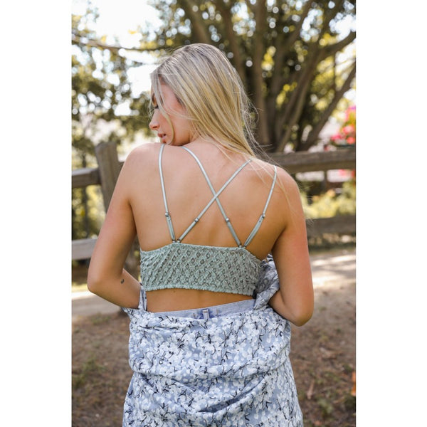 Bralette - Crochet Lace Longline Bralette - Girl Intuitive - Leto -