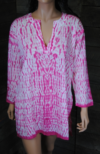 Tunic - Shibori Dyed Tunic Marsala - Girl Intuitive - Nusantara -