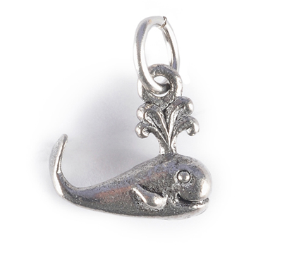 Charm - Whale Charm Gold or Silver - Girl Intuitive - Jillery - Silver