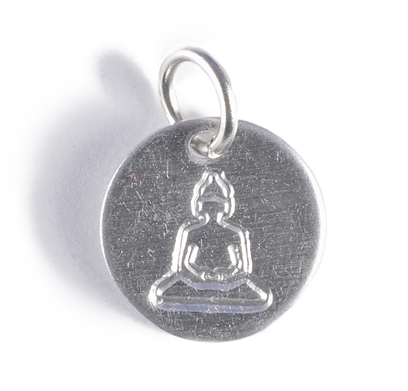 Charm - Stamped Buddah Charm - Girl Intuitive - Jillery -