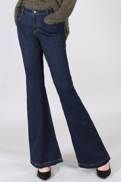 Jeans - Special A Basic High Rise Flare Jeans - Girl Intuitive - Special A -