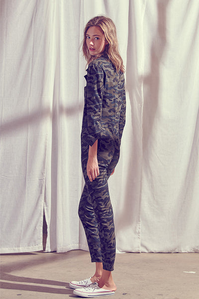 Jumpsuit - Storia Camo Collared Jumpsuit - Girl Intuitive - Storia -