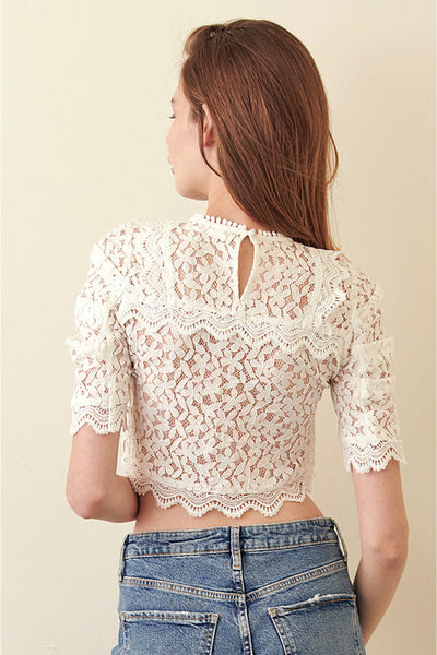 Top - Storia Lace Crop Top - Girl Intuitive - Storia -