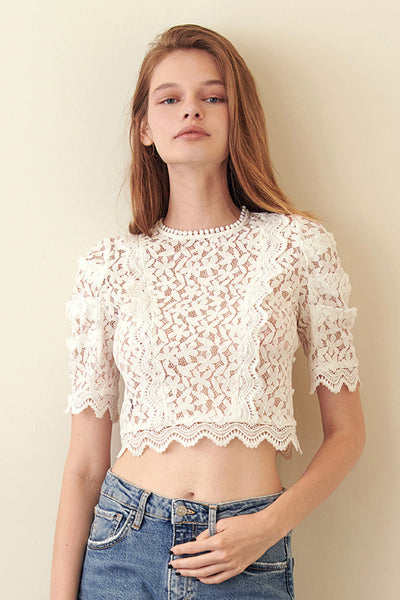 Top - Storia Lace Crop Top - Girl Intuitive - Storia -