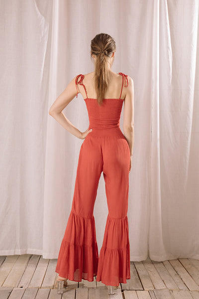 Jumpsuit - Storia Solid Color Wide-Leg Jumpsuit - Girl Intuitive - Storia -