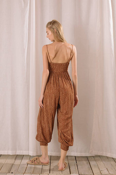 Jumpsuit - Storia Tribal Print Empire Waist Jumpsuit - Girl Intuitive - Storia -