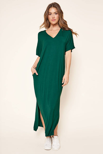 Dresses - Sugarlips Blanca Jersey Draped Maxi Dress - Girl Intuitive - Sugarlips - S / Green