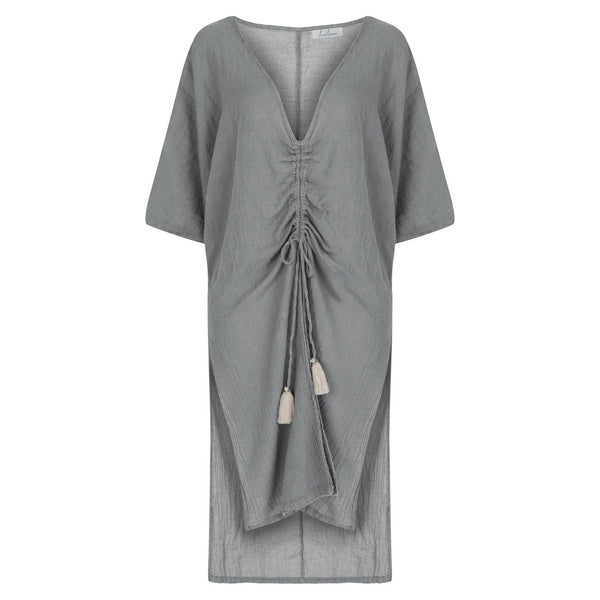 Kimono - The Handloom Misty Kimono - Girl Intuitive - The Handloom - One Size / Gray