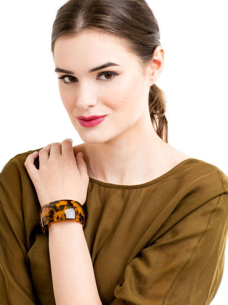 bracelet - Zenzii Tortoise Cuff Bracelet - Girl Intuitive - Zenzii -
