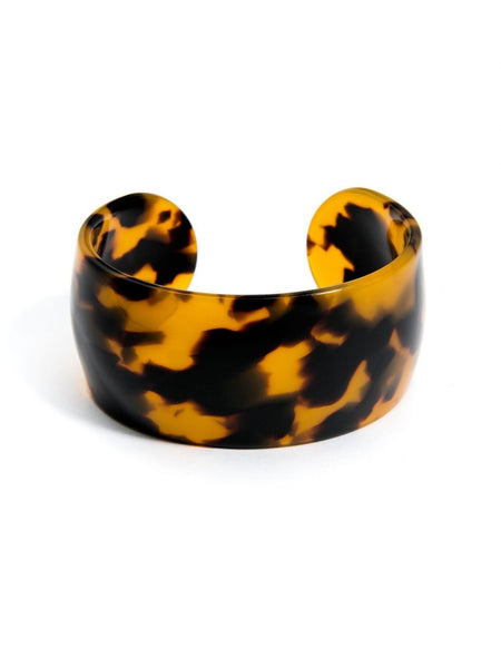 bracelet - Zenzii Tortoise Cuff Bracelet - Girl Intuitive - Zenzii - Black/Brown