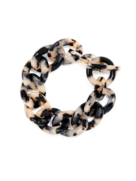 bracelet - Tortoise Link Bracelet - Girl Intuitive - Zenzii - Beige