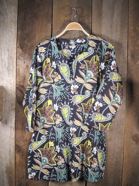 Tunic - Tunic in Brown and Teal - Girl Intuitive - Nusantara -