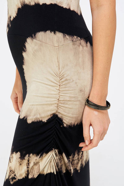 Urban X Black & Mocha Tie-Dye Maxi Dress Girl Intuitive Urban X Black & Mocha Tie-Dye Maxi Dress Girl Intuitive