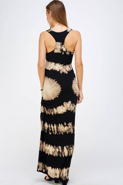 Dresses - Urban X Black & Mocha Tie-Dye Maxi Dress - Girl Intuitive - Urban X -