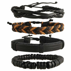 vintage-leather-black-bracelet