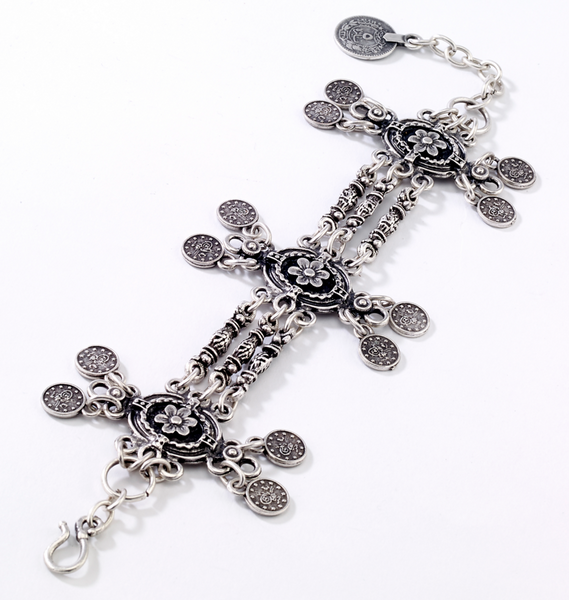 bracelet - Vintage Turkish Flower Bracelet - Girl Intuitive - Island Imports -