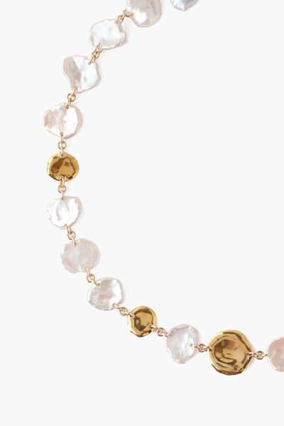 Necklace - Chan Luu White Keshi Pearl Necklace - Girl Intuitive - Chan Luu -