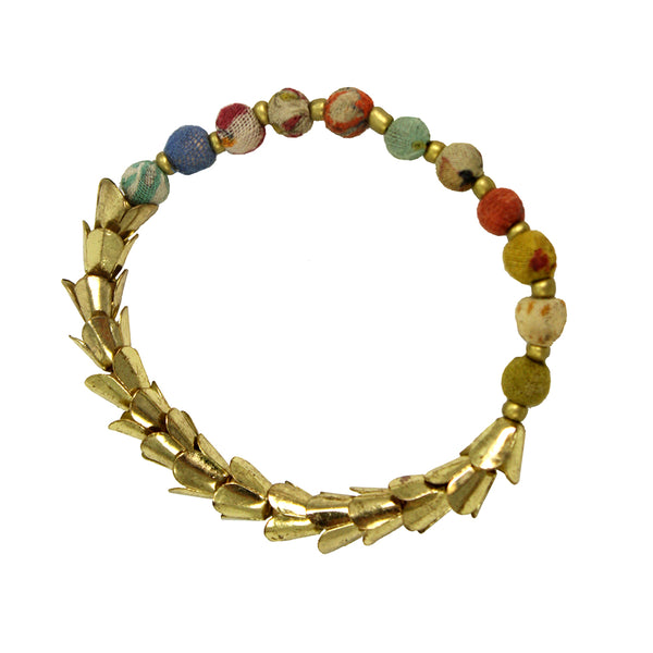 bracelet - Worldfinds Kantha Laurel Bracelet - Girl Intuitive - WorldFinds -