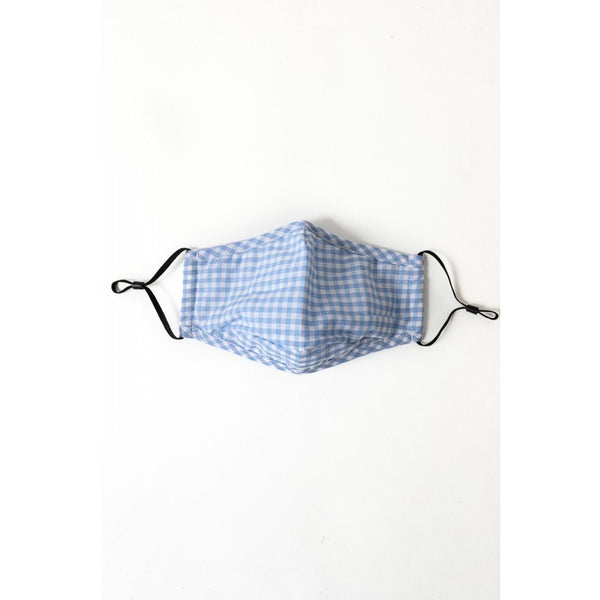 Mask - Reusable Checkered Facemask - Girl Intuitive - Leto - One Size / Blue