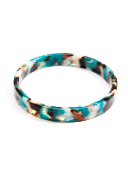 bracelet - Zenzii Tortoise Bangle Bracelet - Girl Intuitive - Zenzii - Green